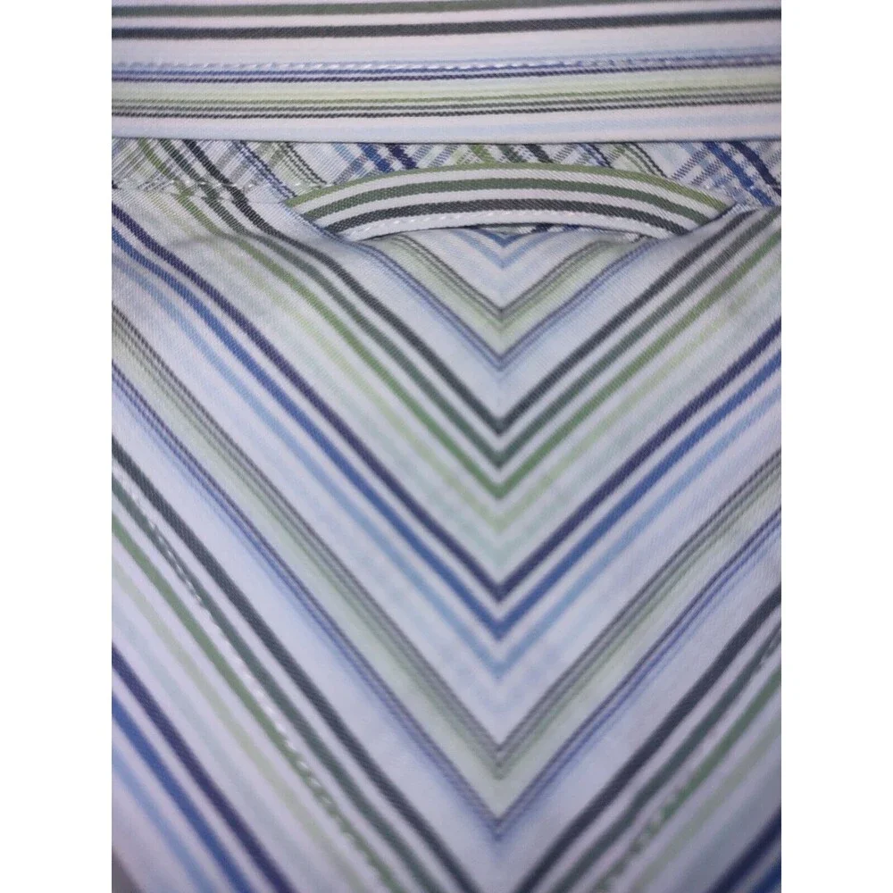 Tommy Hilfiger XXL Button Shirt Long Sleeve Multicolor 80's 2 ply Fabric